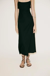 CUT OUT EMBROIDERED DRESS