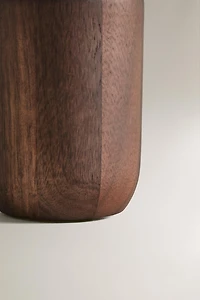 VERRE PORTE-BROSSE À DENTS EN BOIS