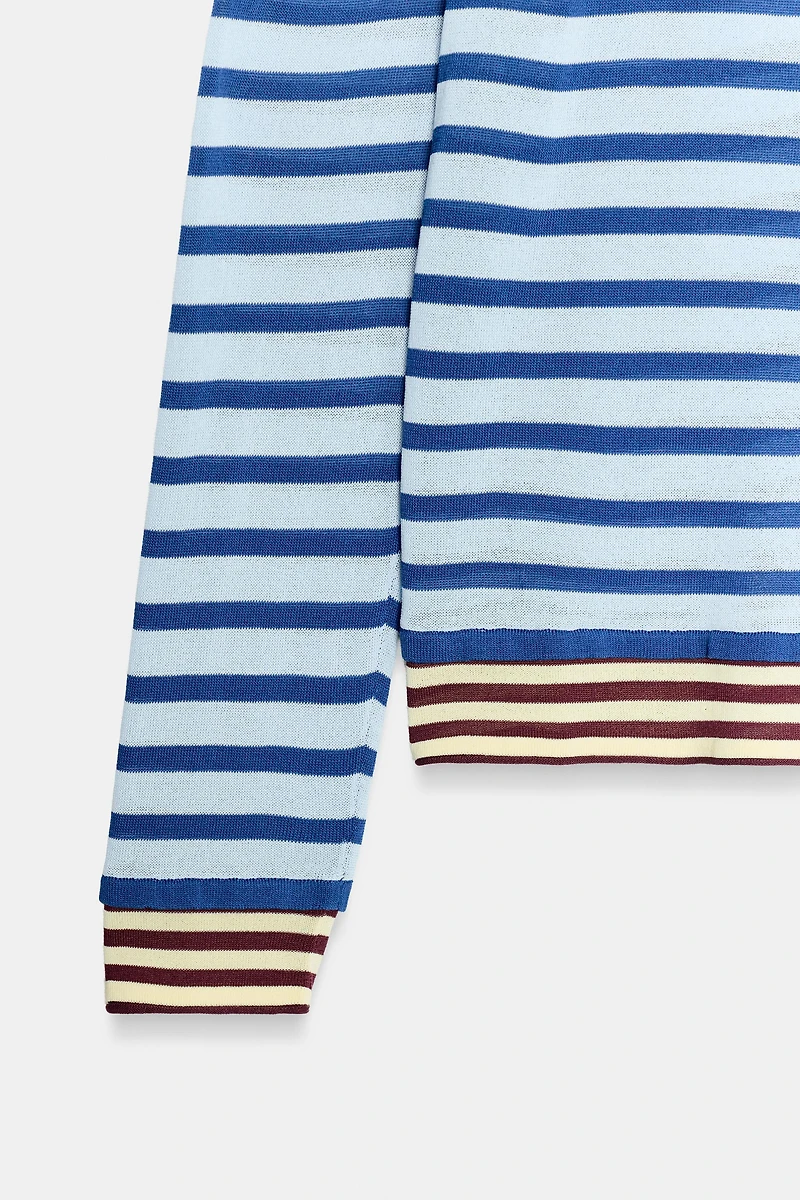 STRIPED KNIT JUMPER