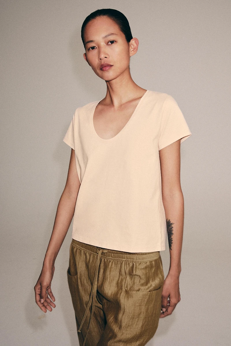 COTTON SHORT SLEEVE T-SHIRT