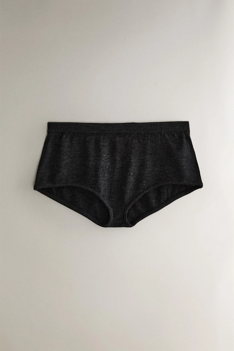 WOOL AND SILK SHORTS