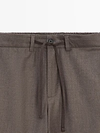 Pantalon flanelle 100 % laine