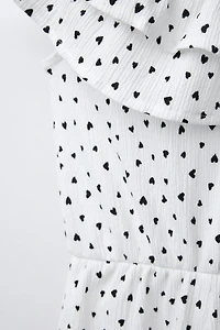HEART SHORT JUMPSUIT