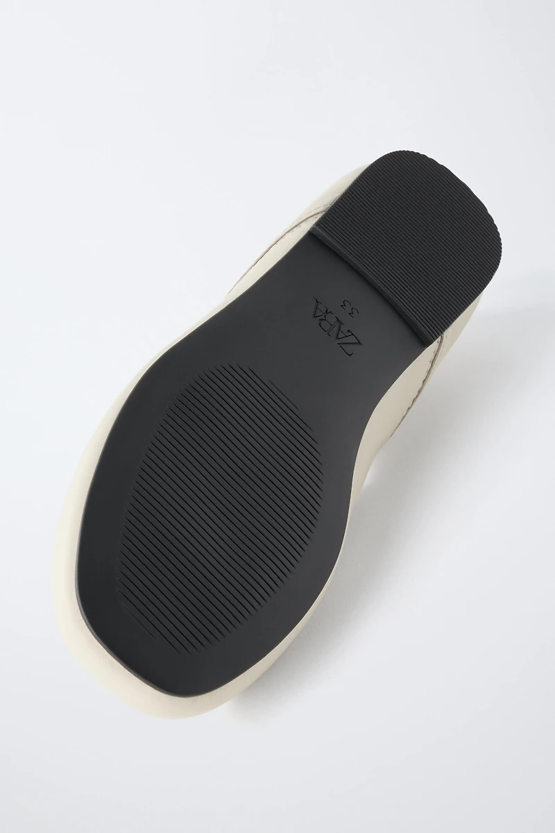 LEATHER BALLET FLATS