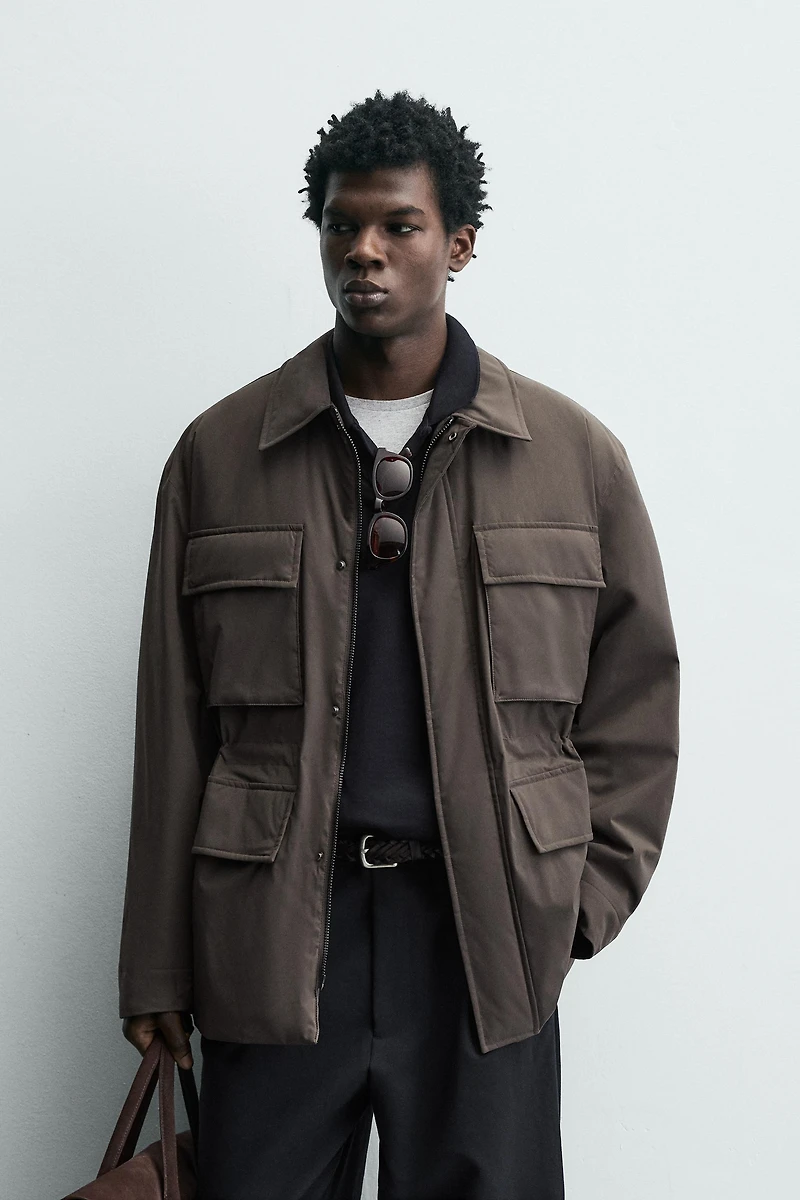 WATER REPELLENT PADDED TECHNICAL JACKET