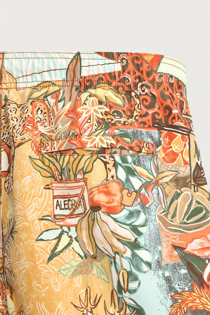 STREET PRINT SWIM TRUNKS