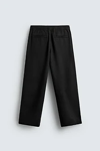 RELAXED FIT TEXTURED PANTS