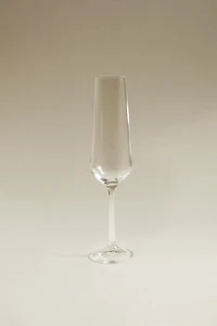 PLAIN BOHEMIA CRYSTAL FLUTE GLASS