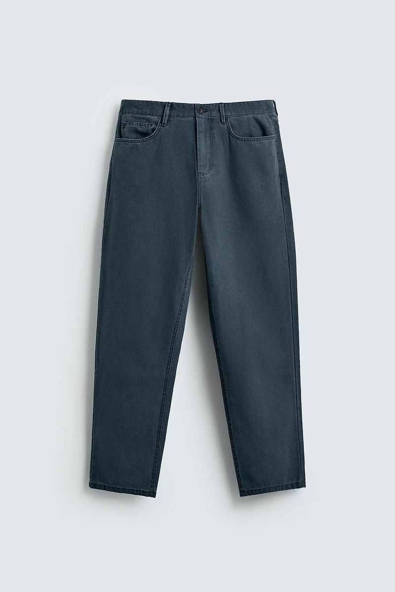 PANTALON STRAIGHT FIT DÉLAV