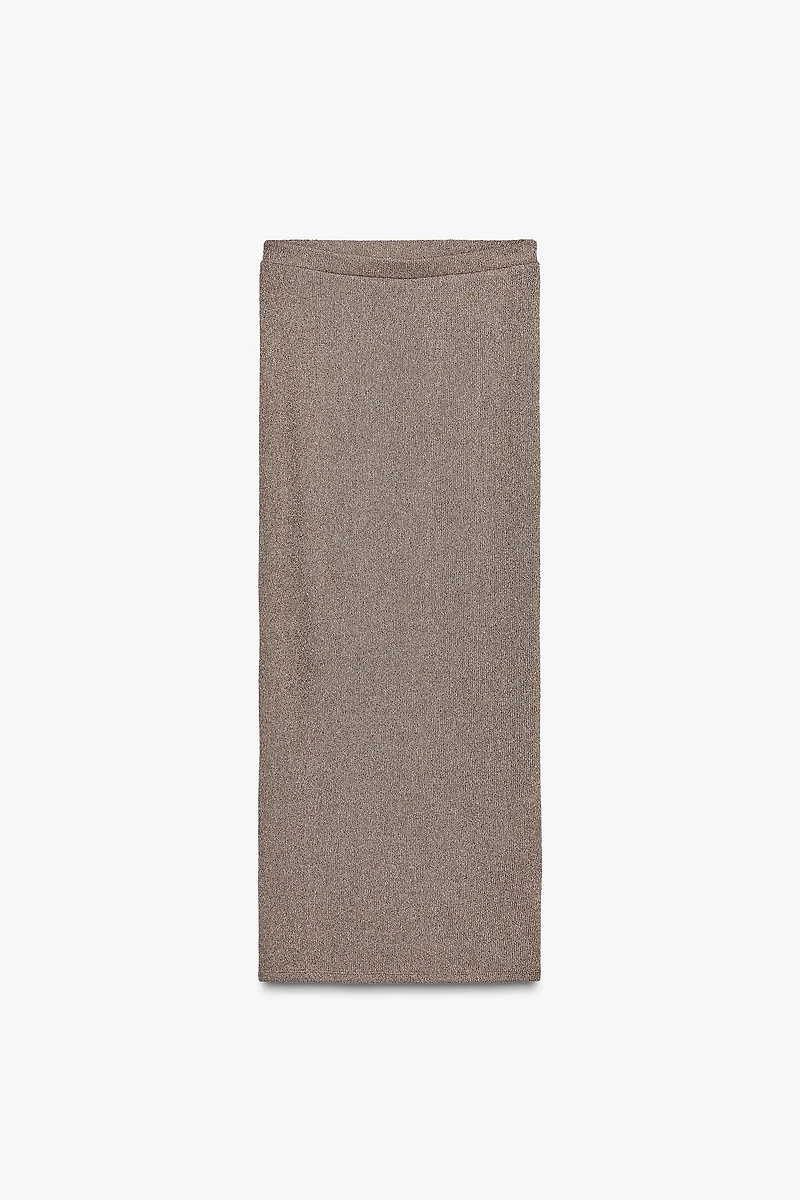 STRAIGHT CUT KNIT SKIRT