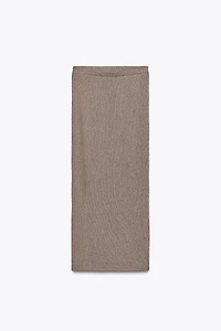 STRAIGHT CUT KNIT SKIRT