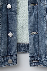 VESTE EN DENIM FAÇON MOUTON