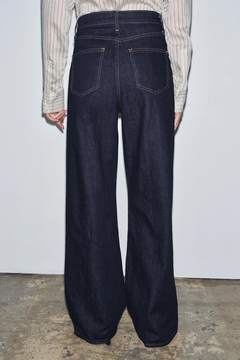 JEAN ZW COLLECTION JAMBE LARGE TAILLE HAUTE