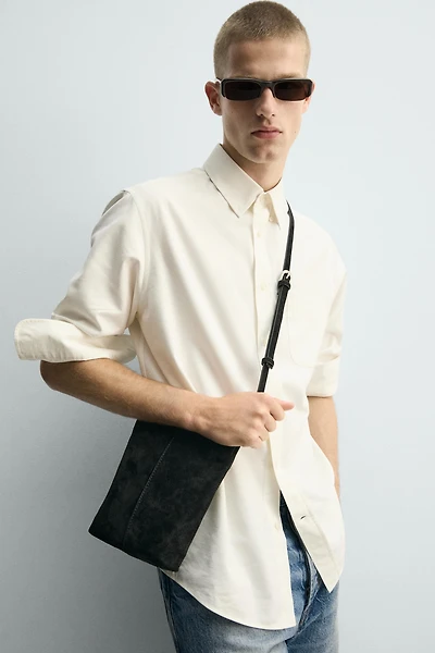 LEATHER CROSSBODY BAG