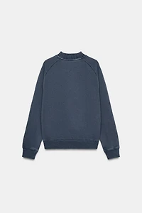 WASHED EFFECT SWEATSHIRT