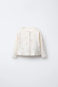 GOOSE PRINT CARDIGAN, BODYSUIT AND LEGGING SET