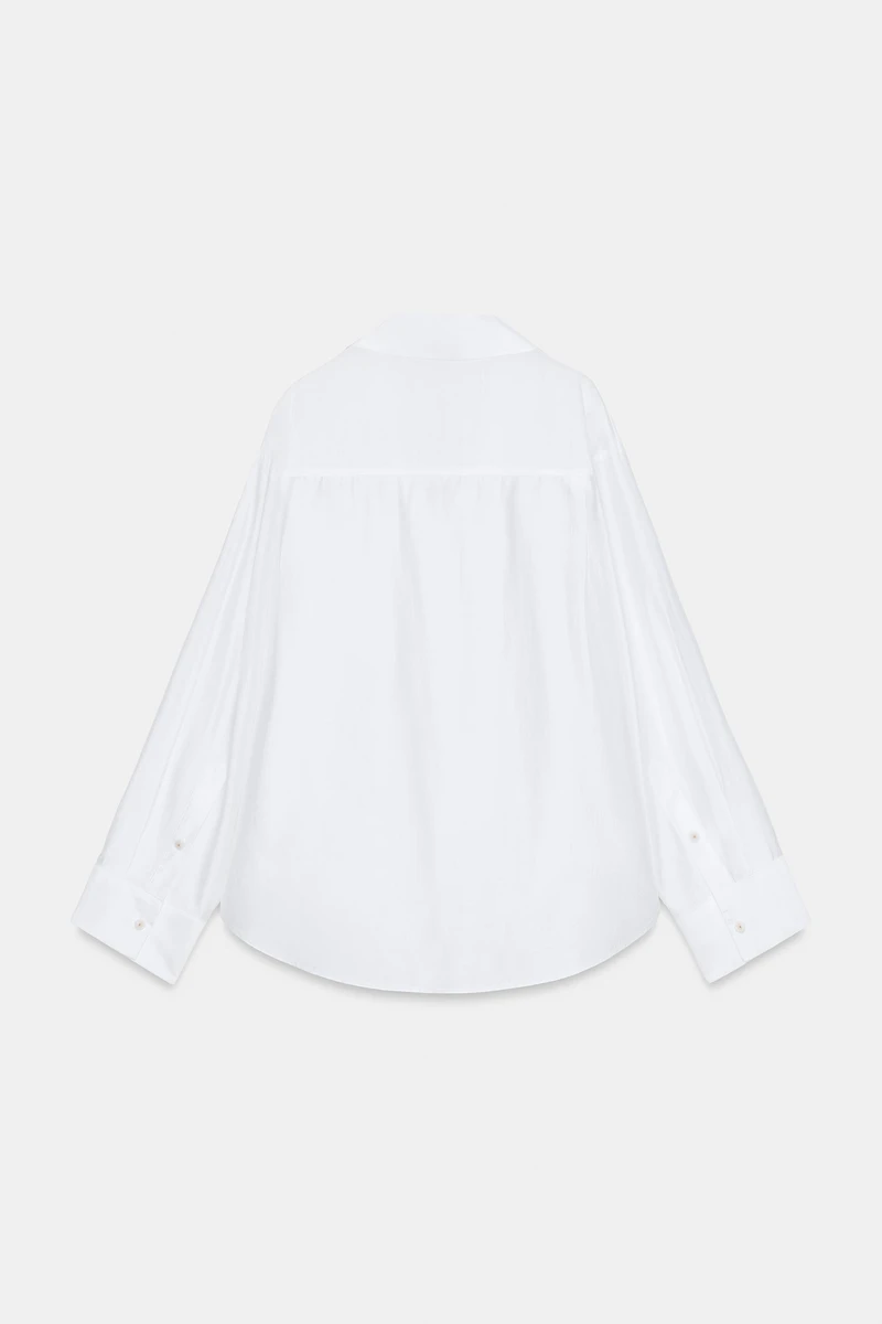 OVERSIZED SATIN EFFECT SHIRT