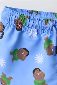 2-6 YEARS/ MAUI MOANA © DISNEY PRINT SWIM SHORTS