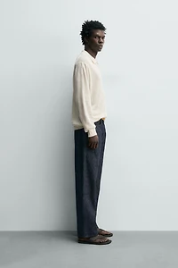 POLO EN MAILLE DE COTON ET SOIE
