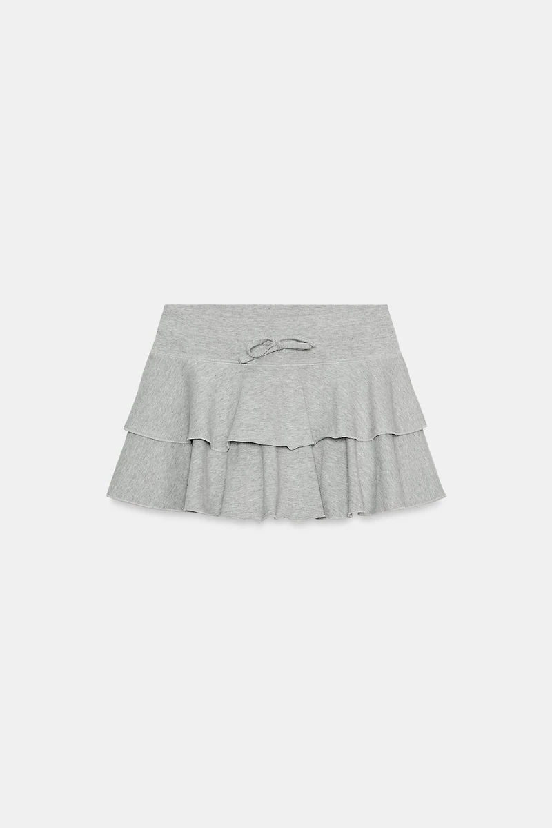 RUFFLED MINI SKIRT