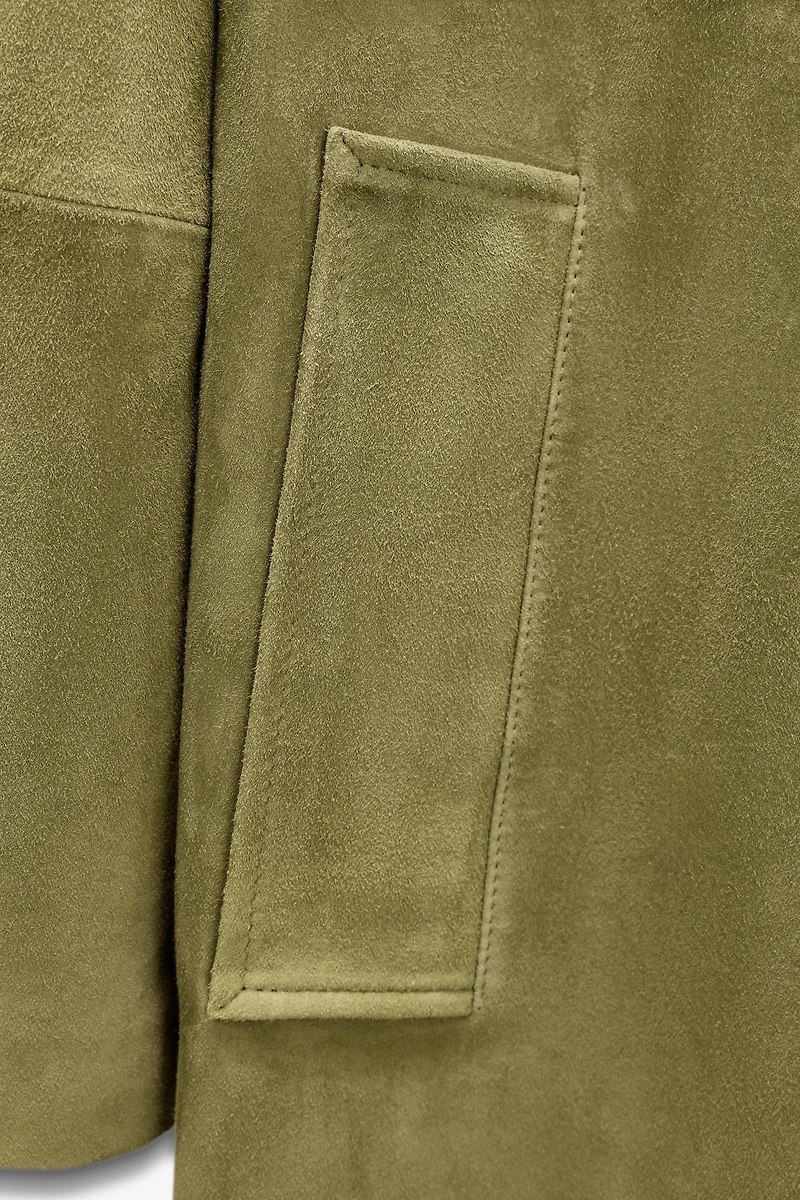 100% SUEDE LONG COAT LIMITED EDITION