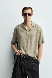 CHEMISE SATINÉE RELAXED FIT