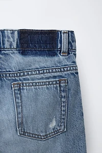 RIPPED DENIM SHORTS