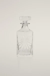 CRYSTALLINE BOTTLE WITH RAISED DESIGN