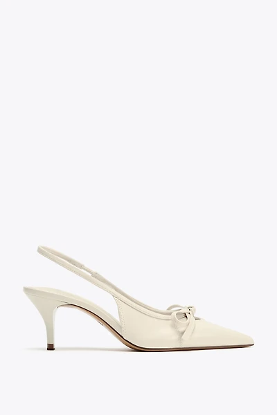 BOW SLINGBACK SHOES