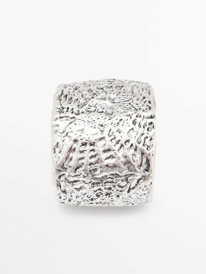 Textured metal bangle