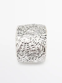 Textured metal bangle