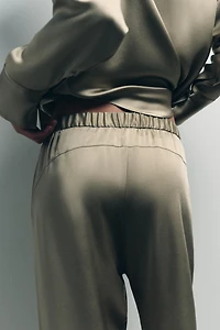 PANTALON BAGGY SATINÉ