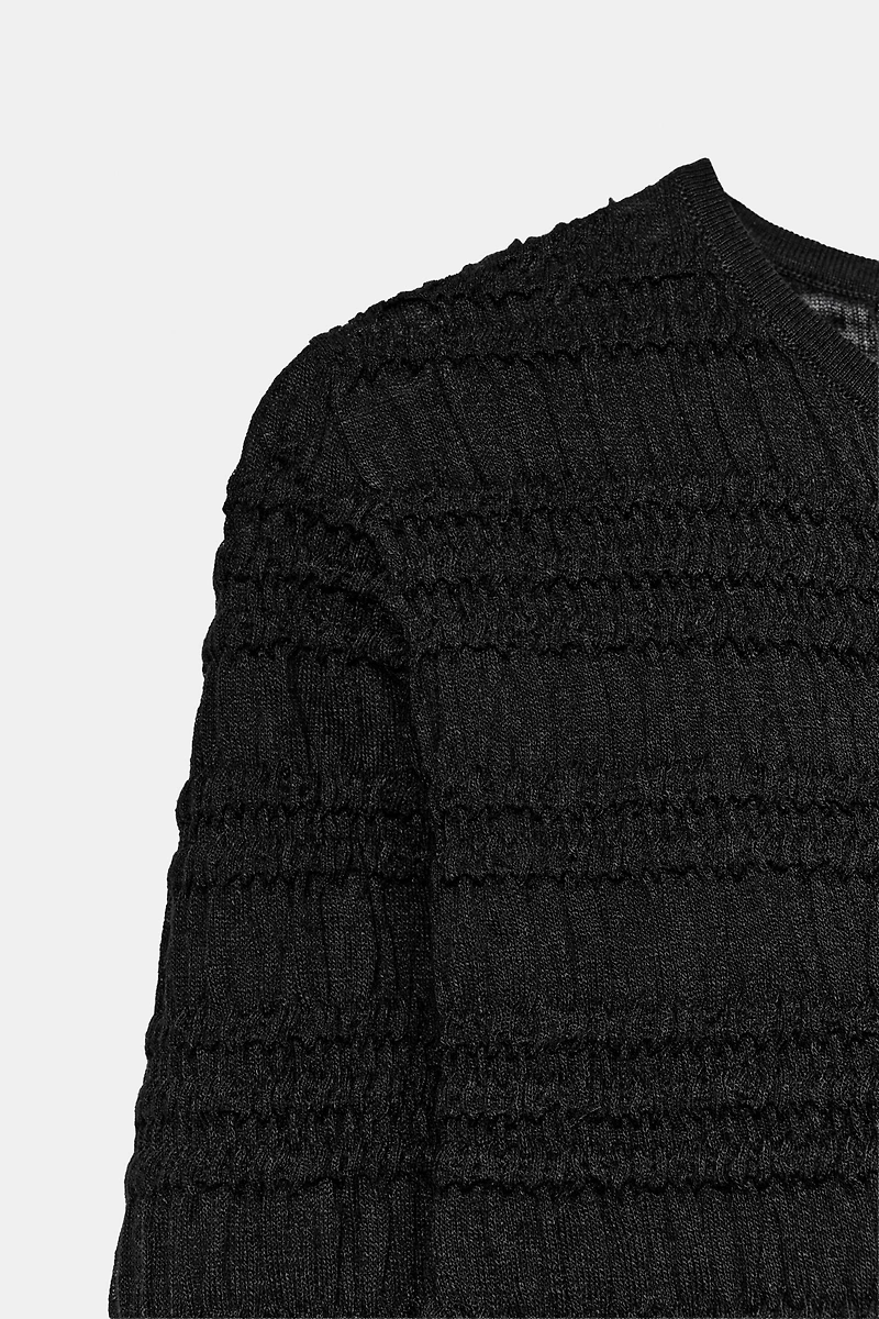 HONEYCOMB KNIT CARDIGAN