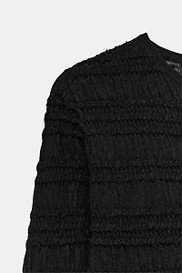 HONEYCOMB KNIT CARDIGAN