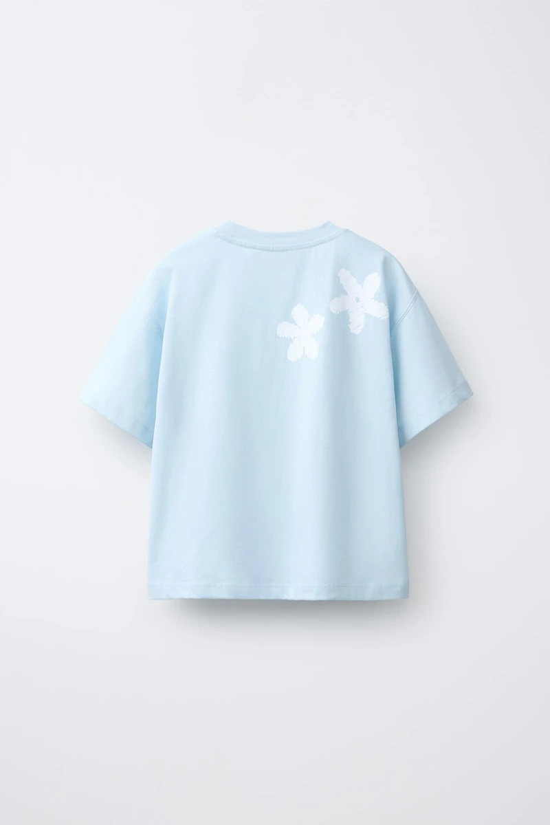 CROCHET FLORAL T-SHIRT