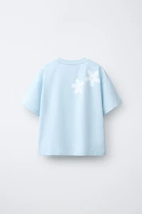 CROCHET FLORAL T-SHIRT
