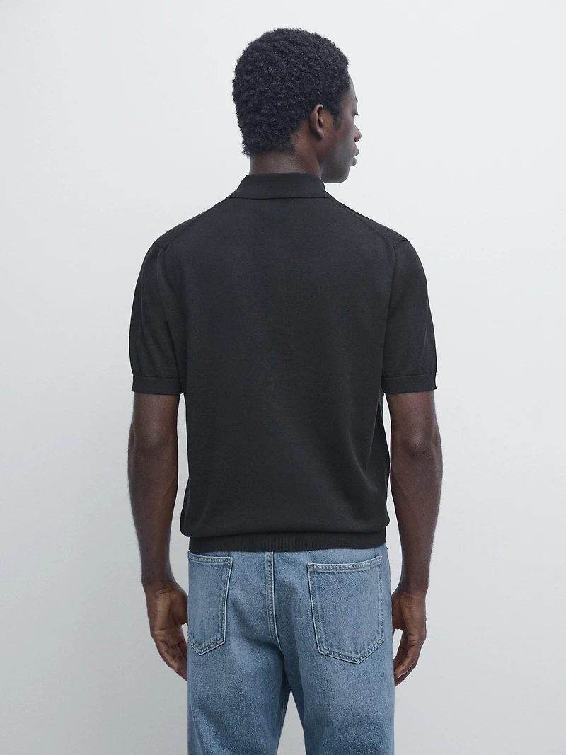 Polo en maille 100 % coton