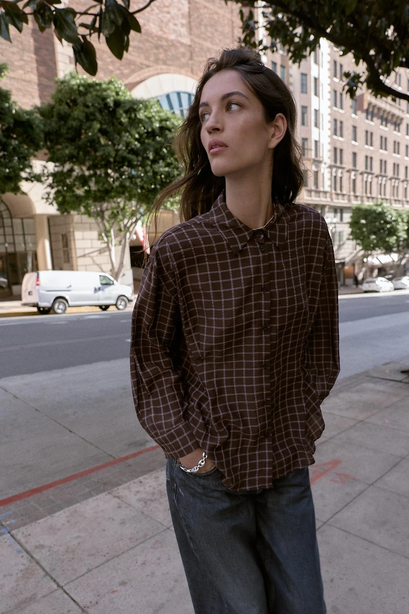 OVERSIZED PLAID SHIRT