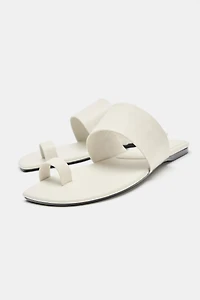LIMITED EDITION LEATHER FLAT SANDALS
