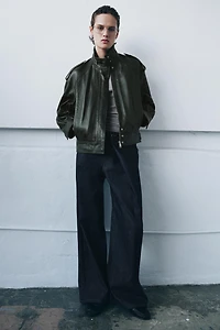 BLOUSON BOMBER CUIR ZW COLLECTION LIMITED EDITION