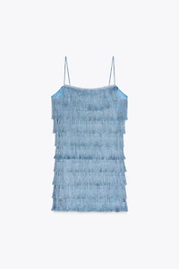 FRINGED MINI DRESS