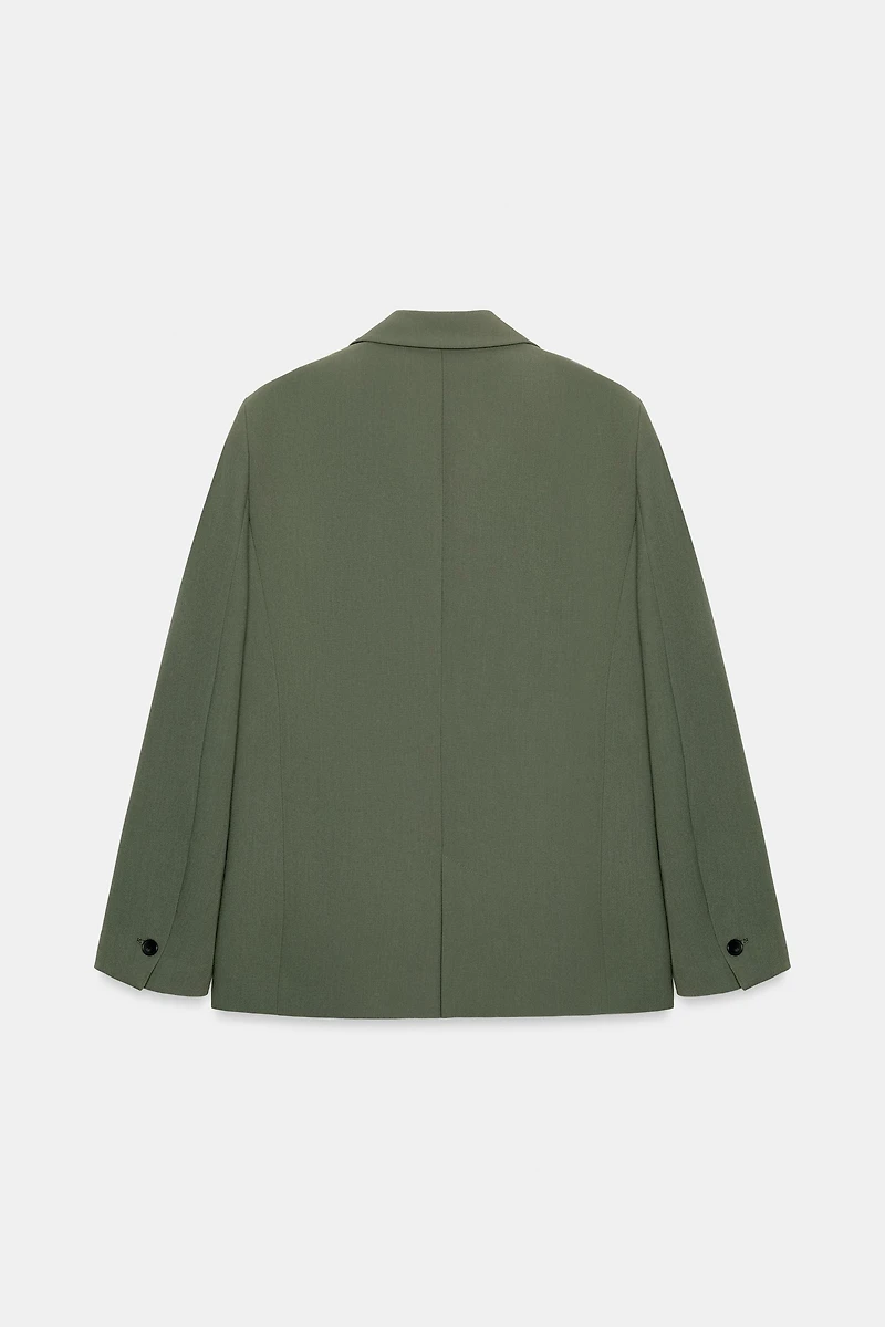 VESTE DROITE À ÉPAULETTES