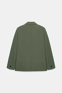 VESTE DROITE À ÉPAULETTES