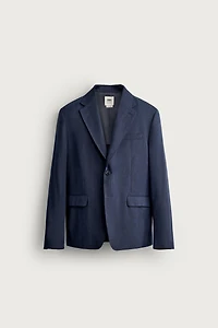VESTE DE COSTUME REGULAR FIT EN LIN ET LAINE
