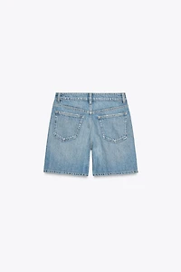 TRF MID-RISE DENIM SHORTS