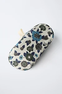 BALLET FLATS WITH BOW AND FLOWERS