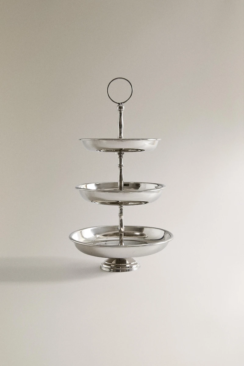 STEEL TIERED SERVING STAND