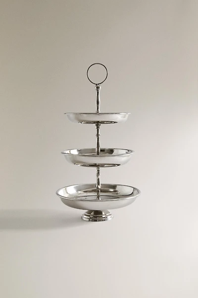 STEEL TIERED SERVING STAND