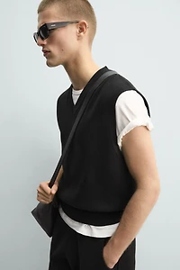 GILET EN MAILLE STRUCTUR
