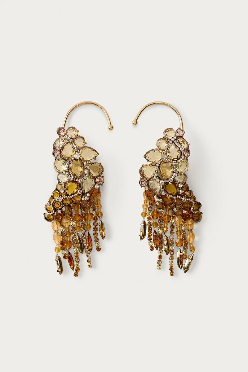 MARISA BERENSON X ZARA SPARKLY JEWEL EARRINGS